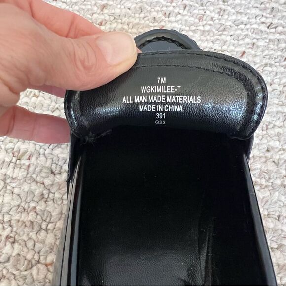 Guess Kimilee Platform Chunky Black Loafer Y2K - Picture 4 of 10